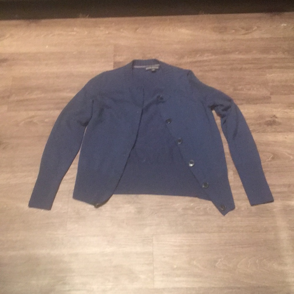 Navy Button Up Sweater